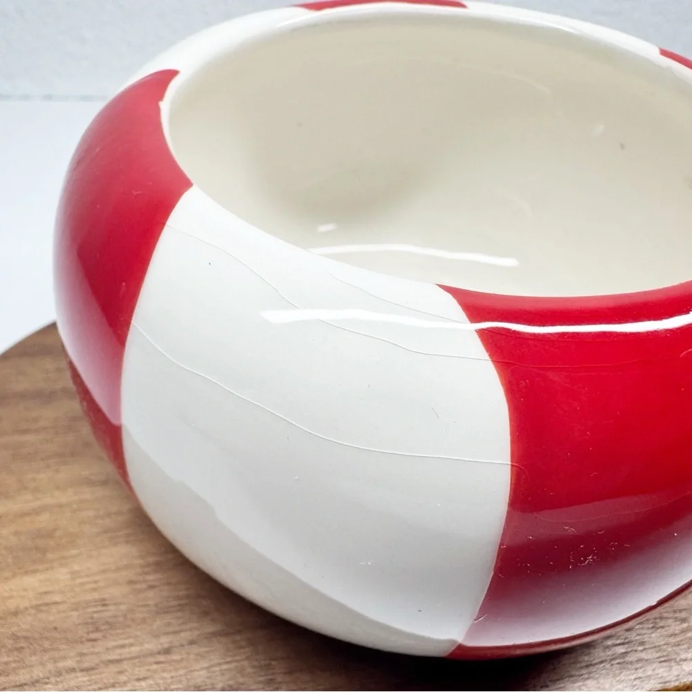 Boston Warehouse Y2K Peppermint Candy Dip Bowl & Spreader